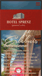Mobile Screenshot of hotel-sprenz.de
