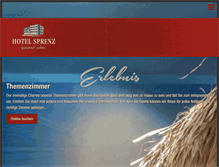 Tablet Screenshot of hotel-sprenz.de